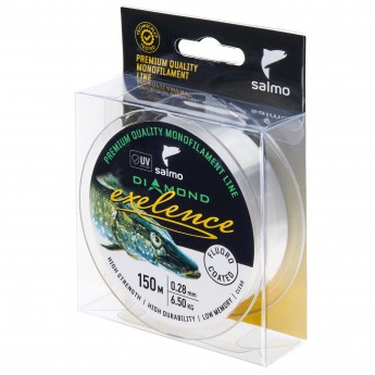 Леска монофильная SALMO DIAMOND EXELENCE FLUORO COATED Clear 150/028 Леска монофильная SALMO DIAMOND EXELENCE FLUORO COATED Clear 150/028